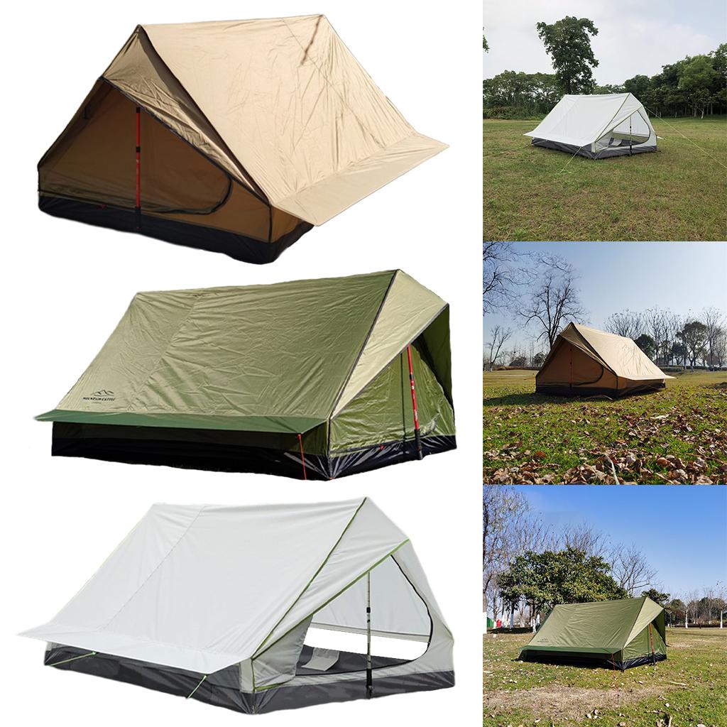 Cheap Goat Tents Ultralight 2 Person Backpacking Tent,  Tent for (Not Include Poles), Easy Setup Outdoor Camping Tent for Hiking Mountaineering   